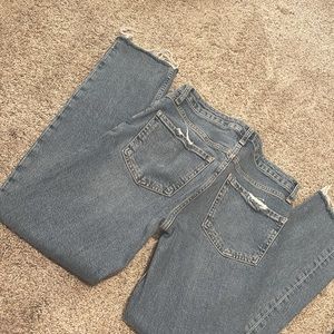 Zara Raw Hem Mom Jean